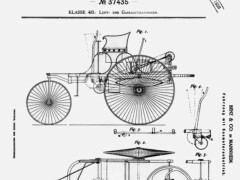 Mercedes Benz Benz Patent-Motorwagen Nachbau 100 jähriges 